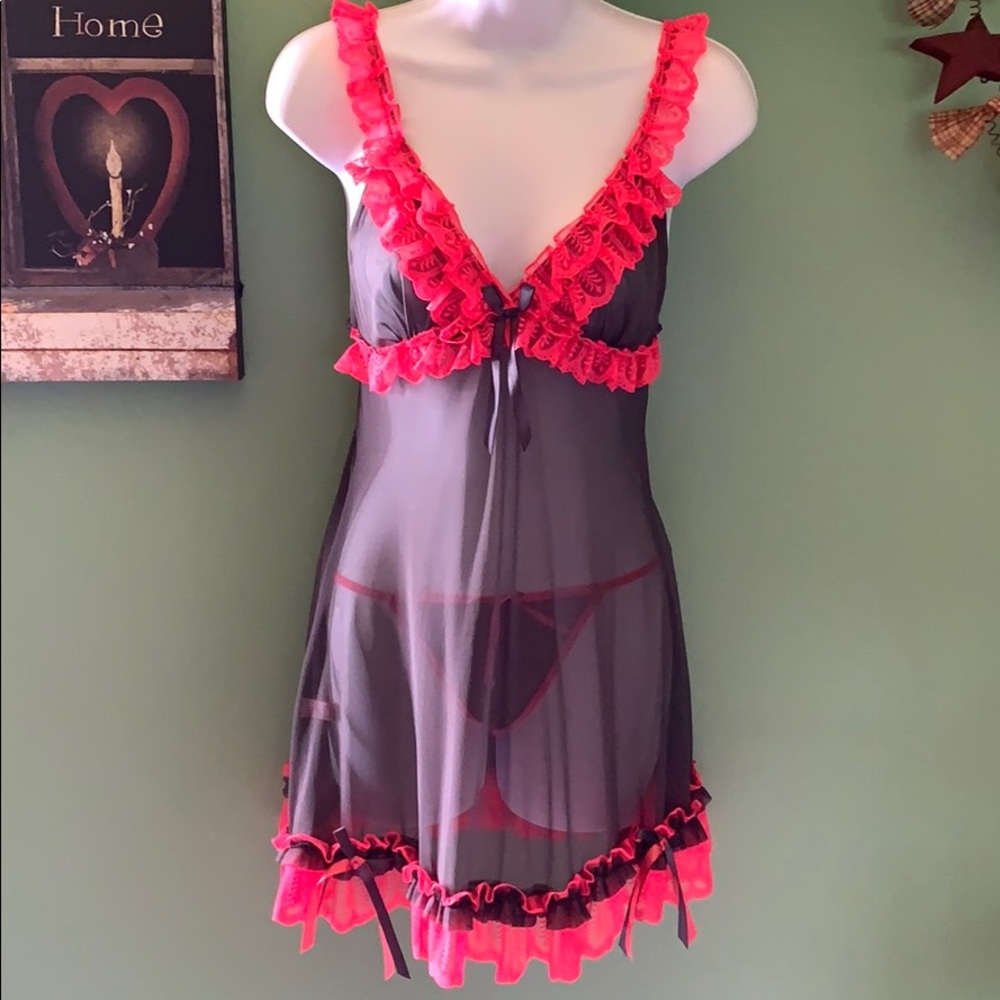 Chemise / Baby Doll & Matching G-String (NWOT)